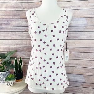 Idyllwind Miranda Lambert Ribbed Keyhole Tank Top, size L